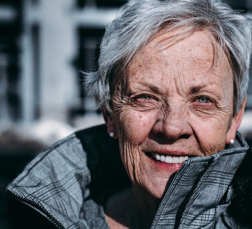 Vrouw op leeftijd